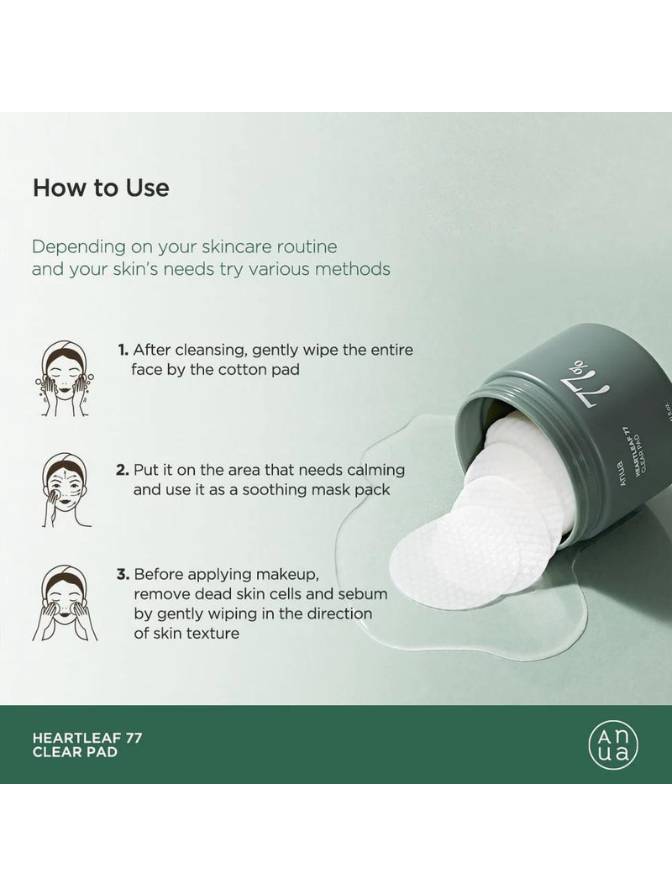 Instructions on how to use a clear pad with a green background