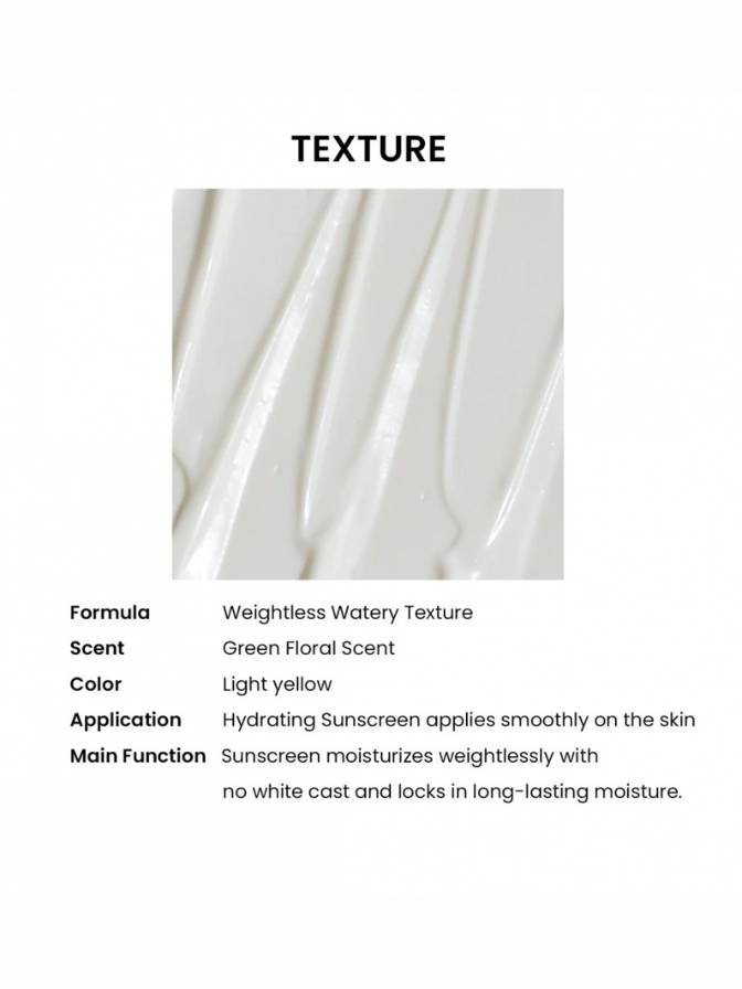 Textured product with descriptive text about its features on a white background