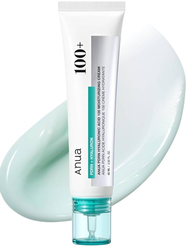 Tube of skincare cream with 'Anua' branding on a white background
