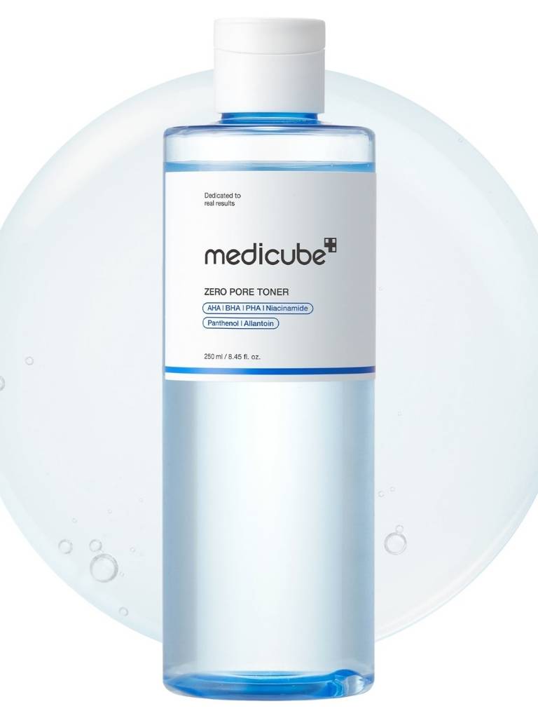 Medicube Zero Pore Toner bottle on a white background