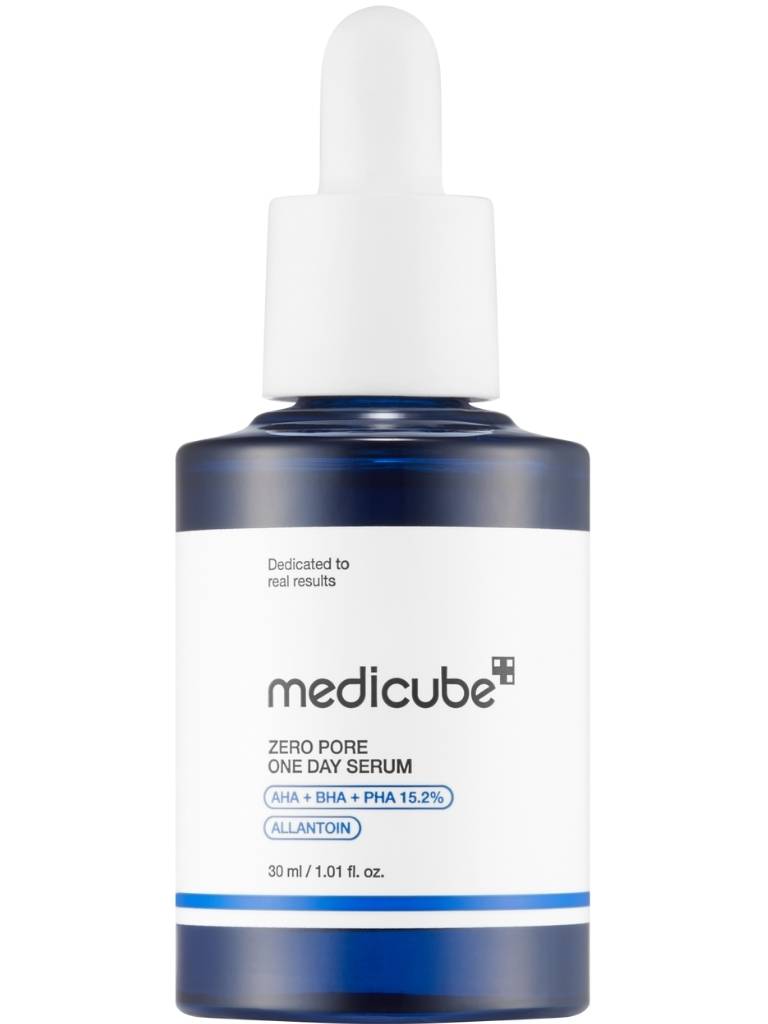 Medicube serum bottle with dropper on a white background