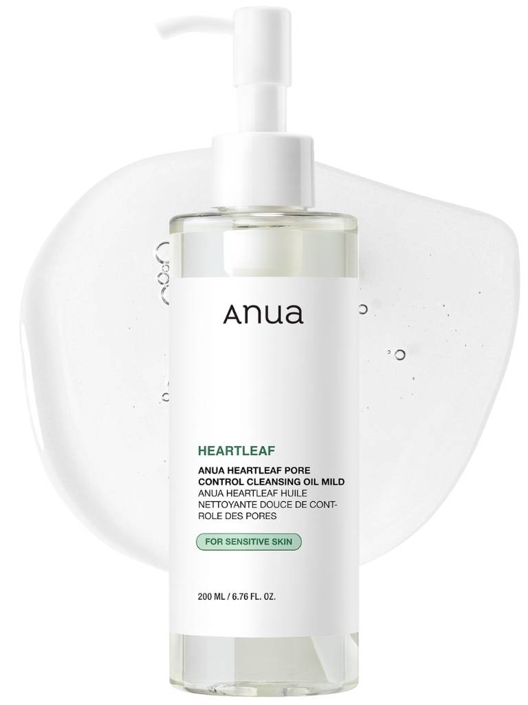 Anua Heartleaf skincare product with pump on a white background
