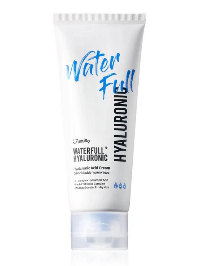 Tube of Water Full Hyaluronic Acid Cream on a white background