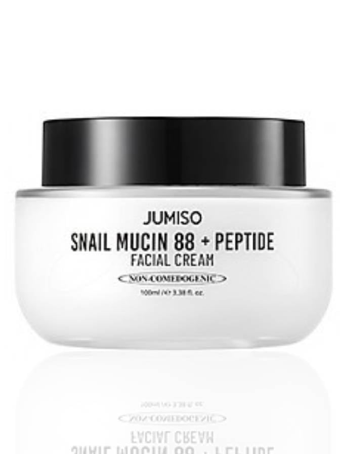 Jumiso Snail Mucin 88 + Peptide Facial Cream jar on a white background