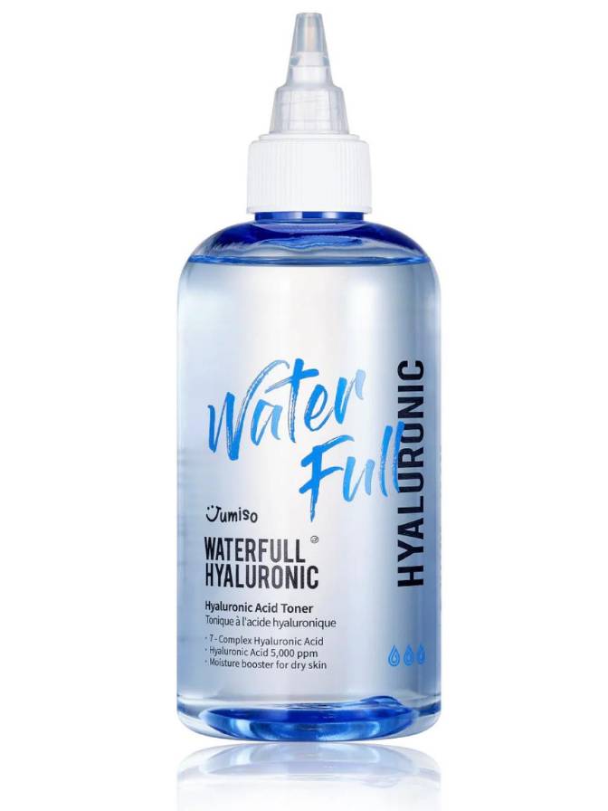 Bottle of Waterful Hyaluronic toner on a white background