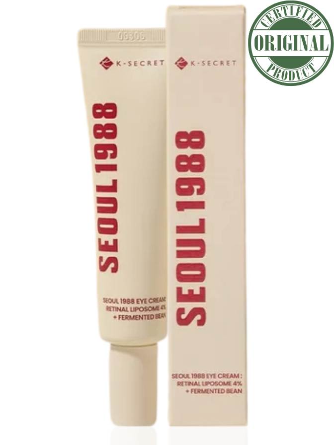 K-SECRET Seoul 1988 skincare product packaging on a white background