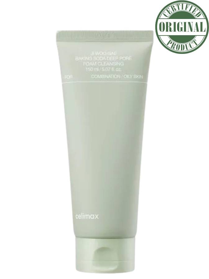 Tube of cleanser with 'certified original product' label on a white background