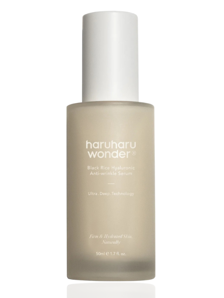 Haruharu Wonder skincare serum bottle on a white background