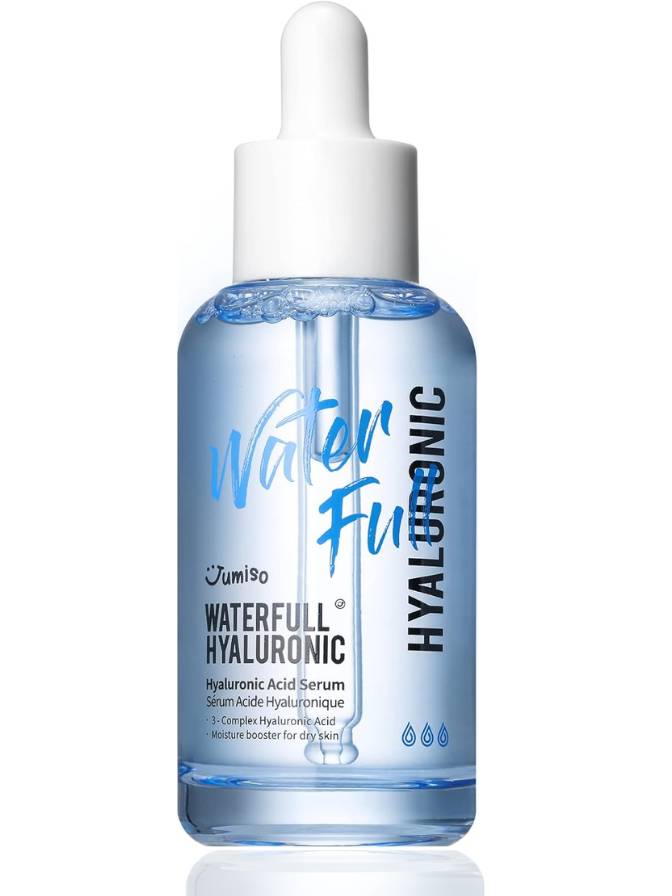 Jumiso Waterfull Hyaluronic serum bottle on a white background