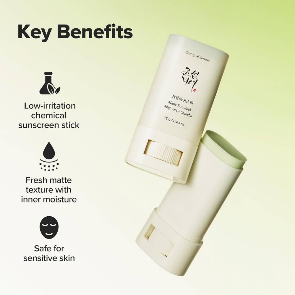 “Texture and finish of Beauty of Joseon Matte Sun Stick – smooth matte effect for oily skin”
