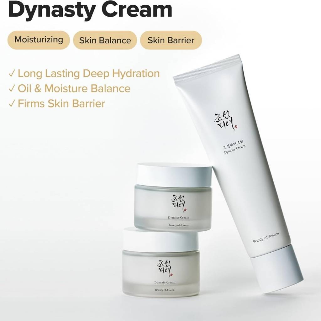“Texture of Beauty of Joseon Dynasty Cream showing rich silky formula – nourishing face cream”
