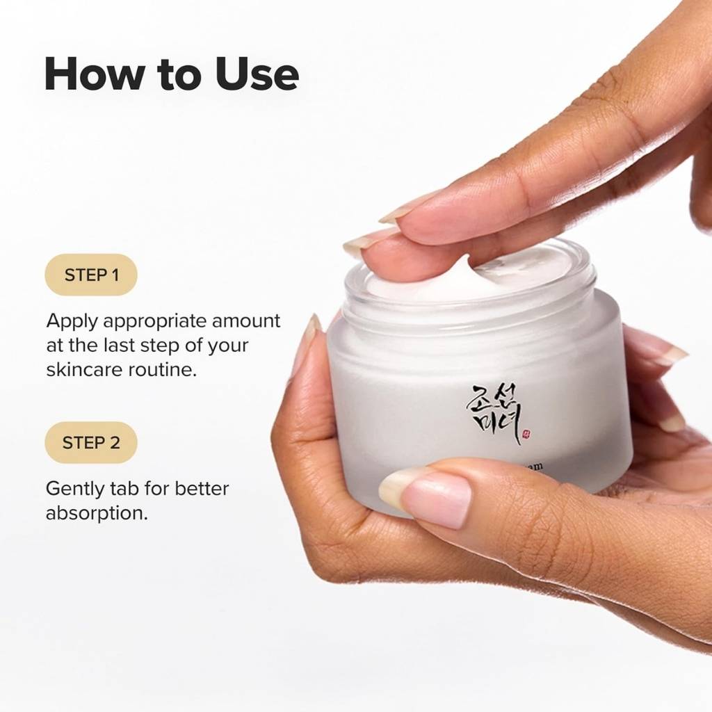 “Beauty of Joseon Dynasty Cream with traditional Korean design packaging – elegant skincare jar”
