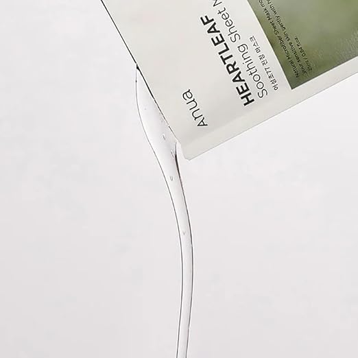 Anua Heartleaf soothing sheet on a white background