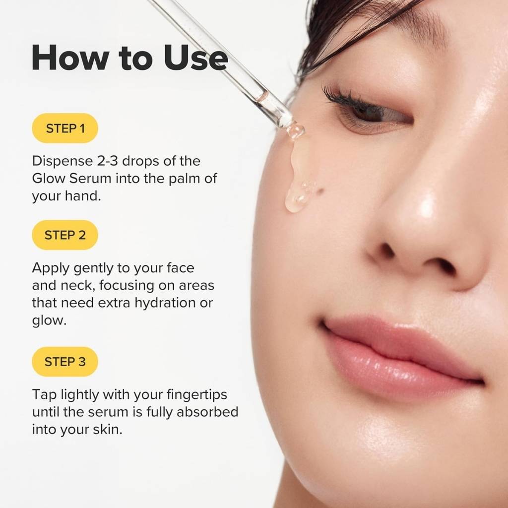 “How to use Close-up of Beauty of Joseon Glow Serum packaging – brightening serum with niacinamide and propolis extract”

