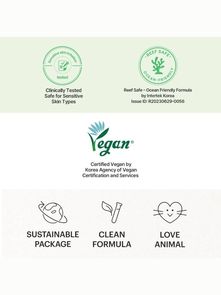 Product label with various certification logos and text on a white background
