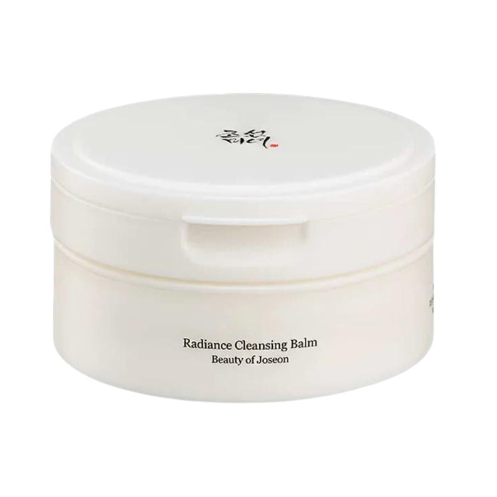 Radiance Cleansing Balm container with 'Beauty of Joseon' branding on a white background