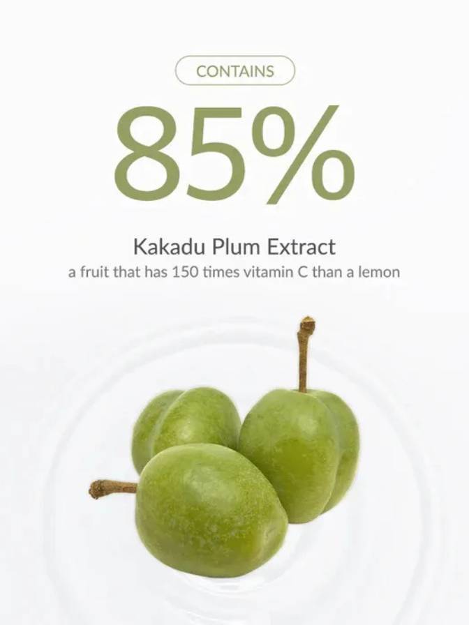 Kakadu Plum Extract with text on a white background