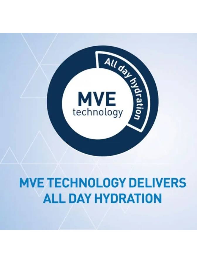 MVE Technology logo with 'All day hydration' text on a light blue background