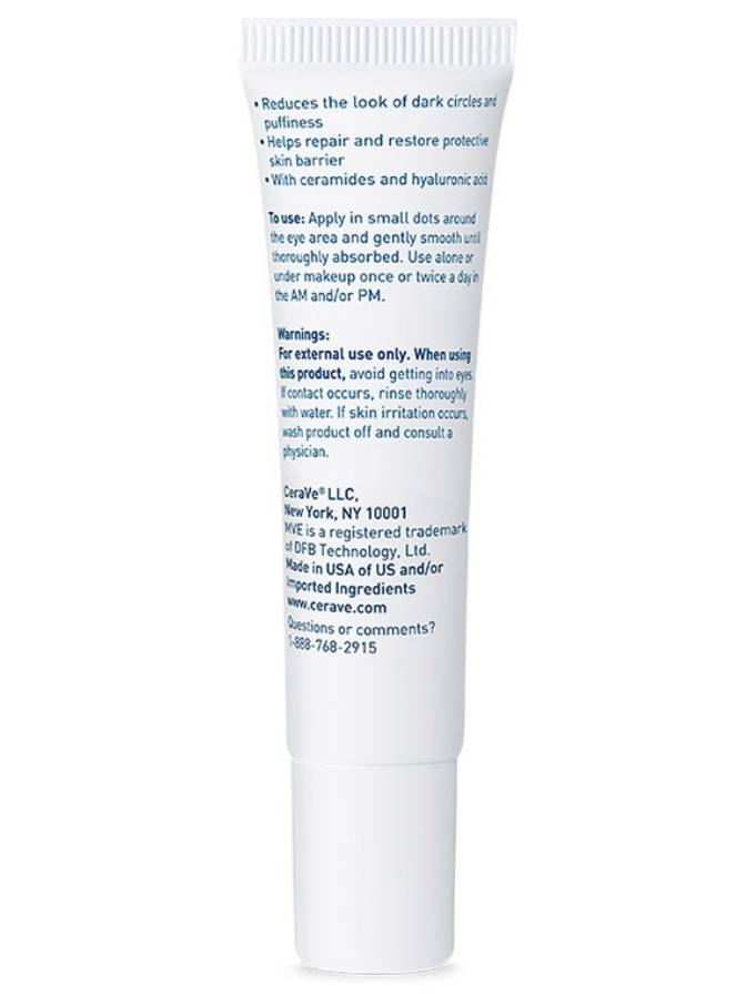 Skincare tube with text on a white background