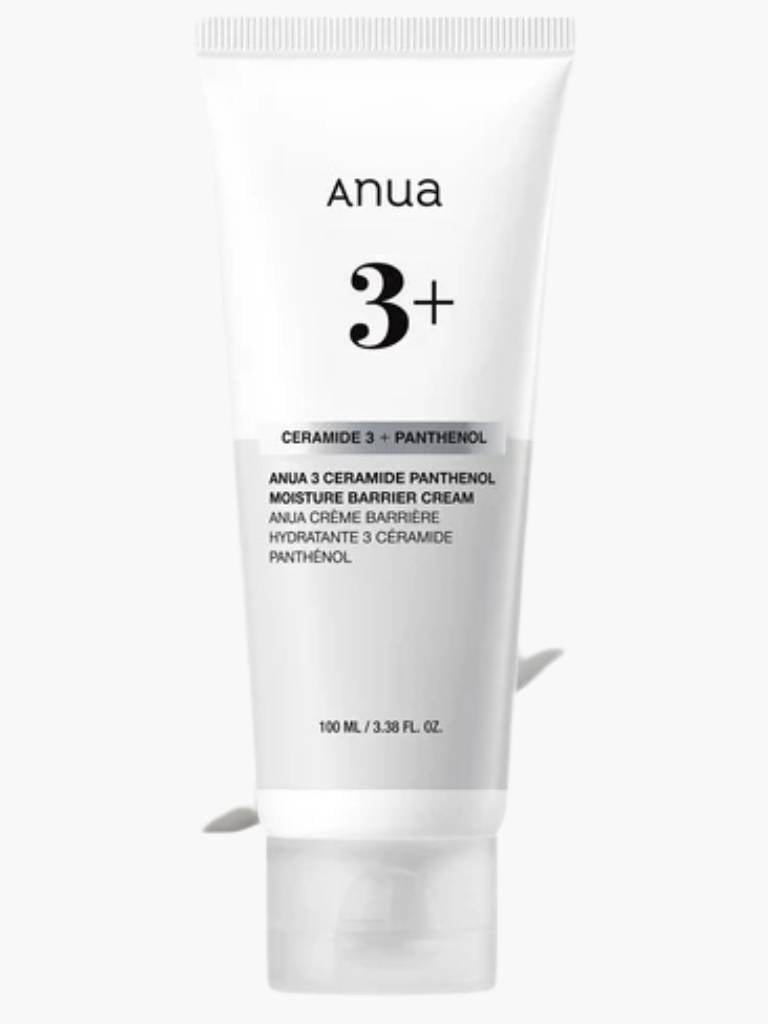 Anua 3+ Ceramide Panthenol Moisture Barrier Cream tube on a white background