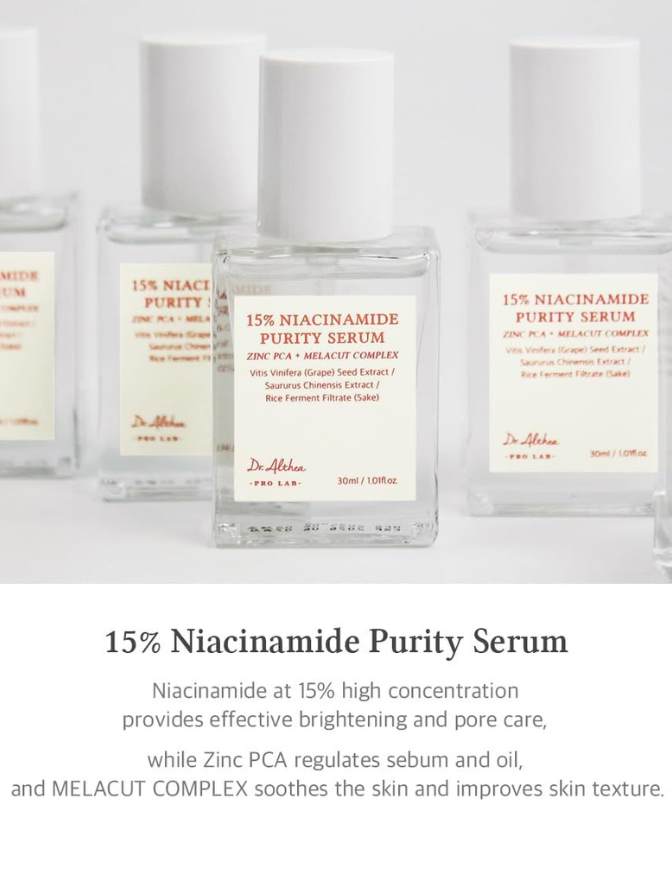 Dr. Andrew Weil for综合体的15% Niacinamide Purity Serum包装