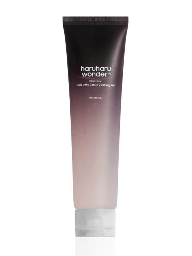 Tube of haruharu wonder cleansing gel on a white background