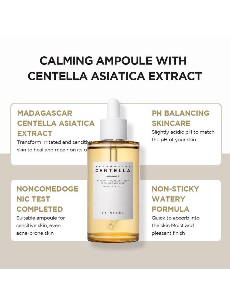 Madagascar Centella Asiatica Ampoule Facial Serum 100 ml