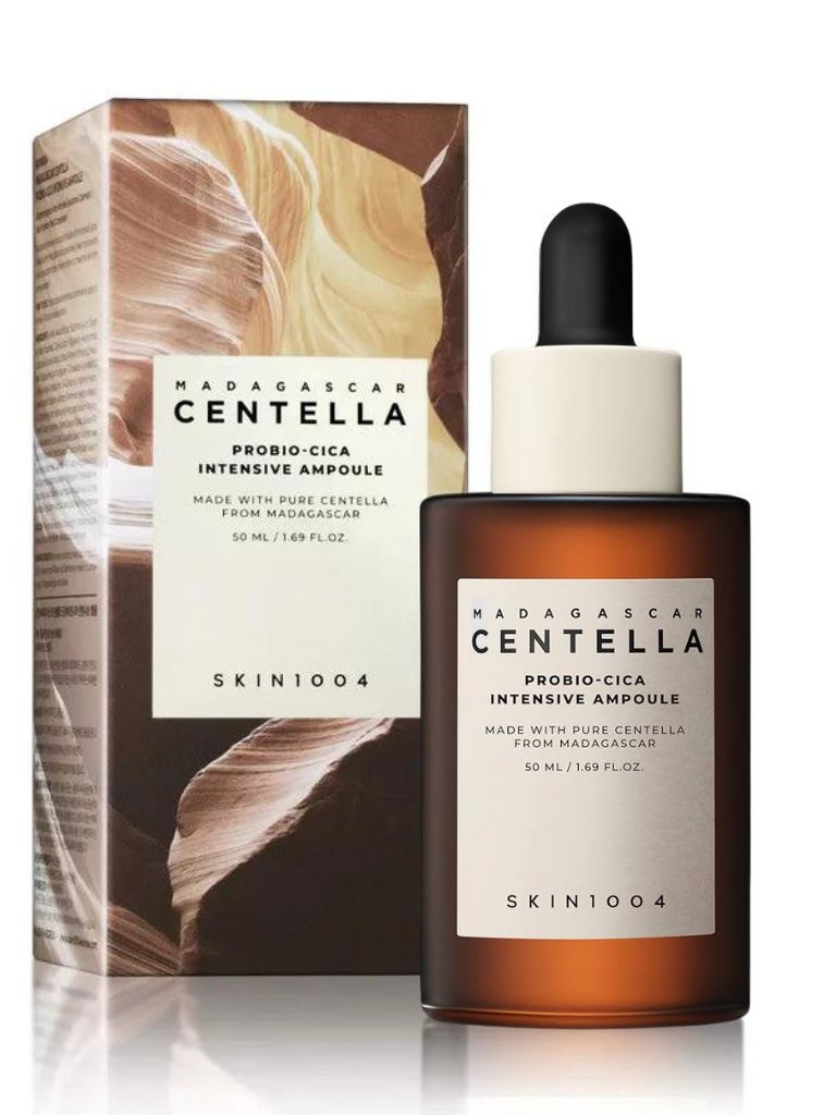 Madagascar Centella Probio-Cica Complete Care Set: Intensive Ampoule, Essence Toner, Enrich Cream, and Bakuchiol Eye Cream 355ml