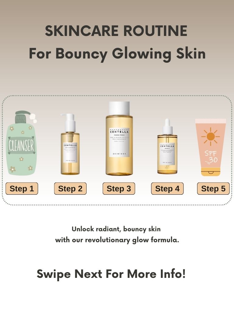 Madagascar Centella Toning Toner 210ml, Cleansing Oil 200ml, Centella Ampoule 100ml & Face Scrubber | Complete Skincare Set for Toning, Cleansing, and Hydration 510m
