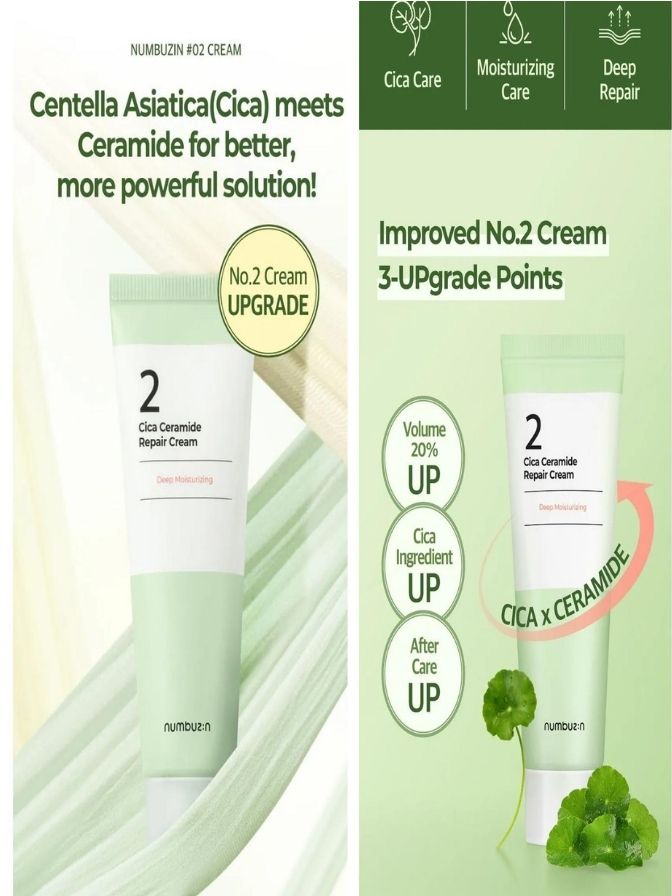 Numbuzin No.2 Cica Ceramide Repair Cream - 2.02 Fl Oz