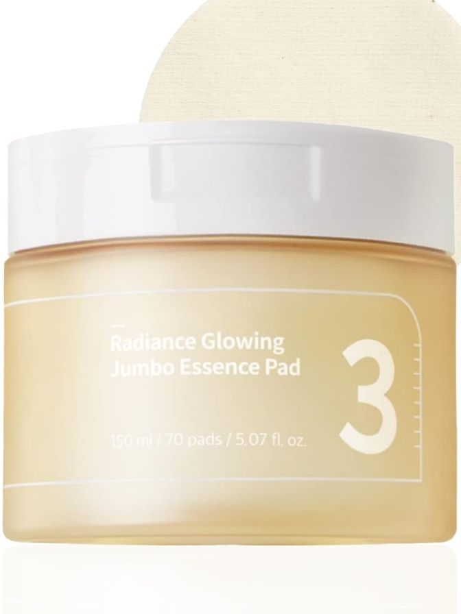 Numbuzin No.3 Radiance Glowing Jumbo Essence Pads 150ml