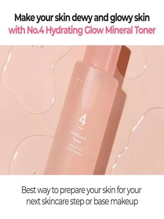 Numbuzin No.4 Hydrating Glow Mineral Toner 200 ml