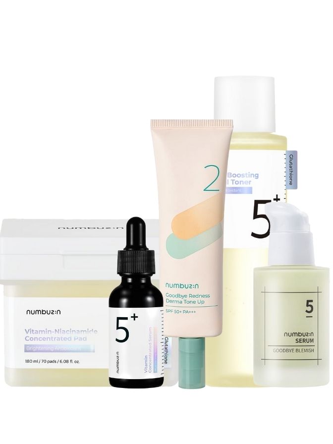 Numbuzin No.5+ Vitamin Concentrated Serum - infused with Glutathione & Vitamin C Serum for Dark Spots and Brightening, Korean Skincare 30ml