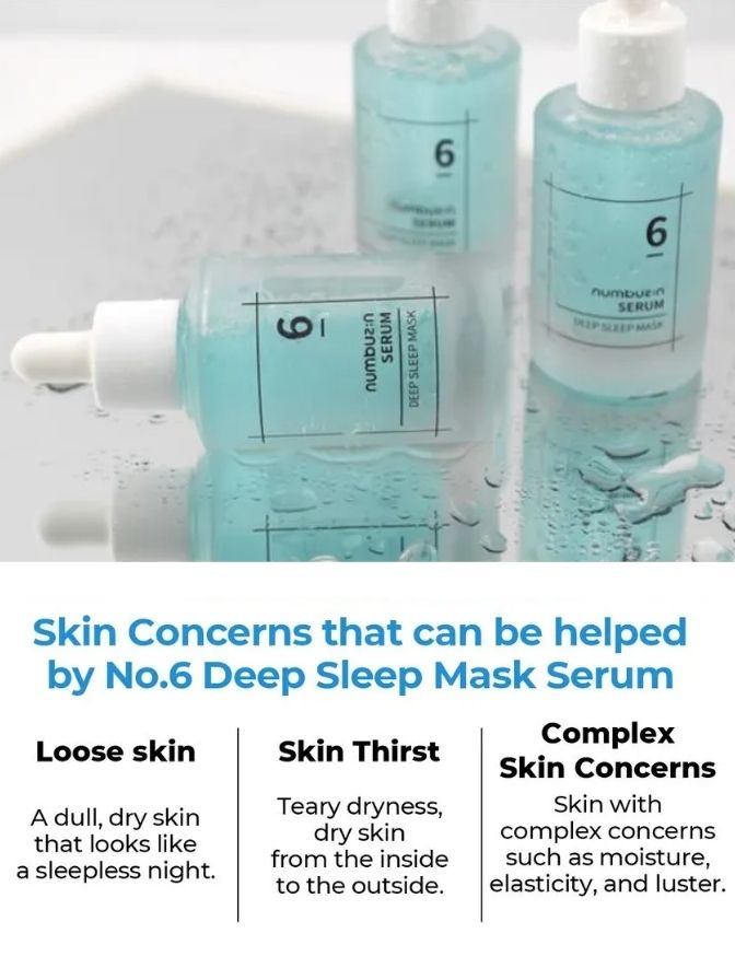 
Numbuzin No.6 Deep Sleep Mask Serum