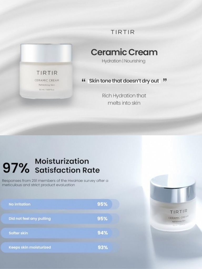 Tirtir Ceramic Cream – Refreshing and Hydrating Skin Cream 50 Ml