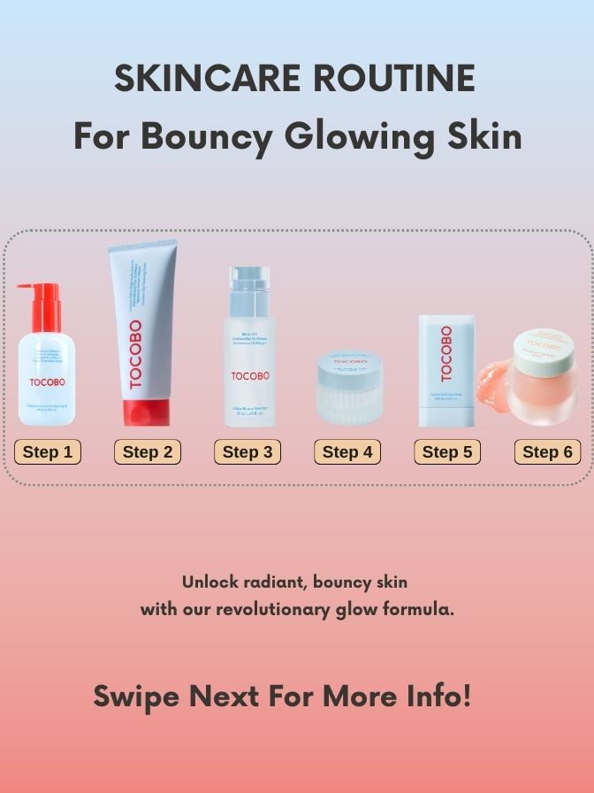 Tocobo Pore Cleansing Oil 200ml, Soft Sun Stick, Coconut Cleansing Foam 150ml, Vita Glazed Lip Mask &  | Complete Skincare Set for Deep Cleansing, Sun Protection, and Hydration