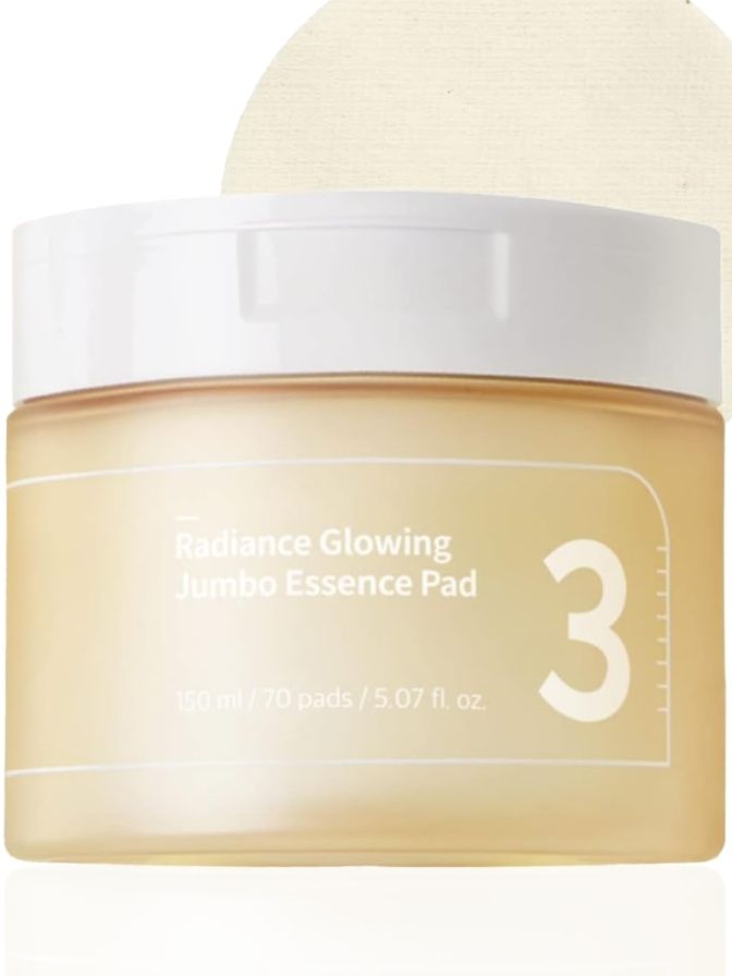 Ultimate Hydration and Brightening Pack & Face Scrubber - Pore & Makeup Cleansing Balm, Glowing Essence Pad, Super Glowing Essence Toner , Skin Softening Serum, Base-skip Tone Up Beige SPF+50