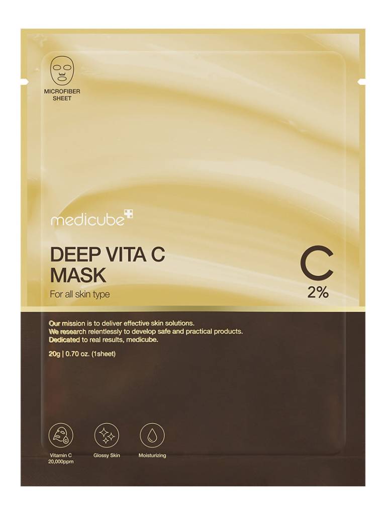 Medicube Deep Vita C Mask packaging on a white background