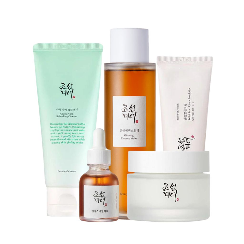 Beauty of Joseon Complete Glow Care Bundle Set of Korean skincare products on a white background