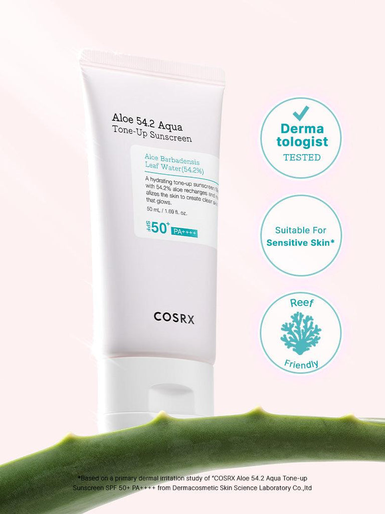 COSRX Aloe 54.2 Aqua Tone-up Sunscreen SPF 50+ PA++++