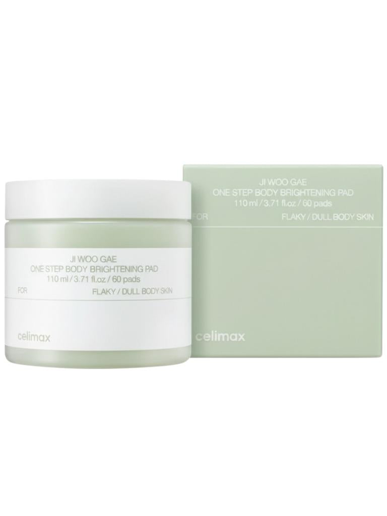 Celimax One-Step Body Brightening Pad packaging on a white background