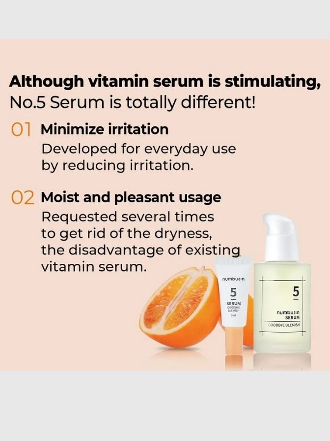 numbuzin No.5 Goodbye Blemish Serum - Vitamin C 50 ml